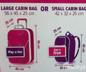 Mały i duży bagaż podręczny w Wizzair
